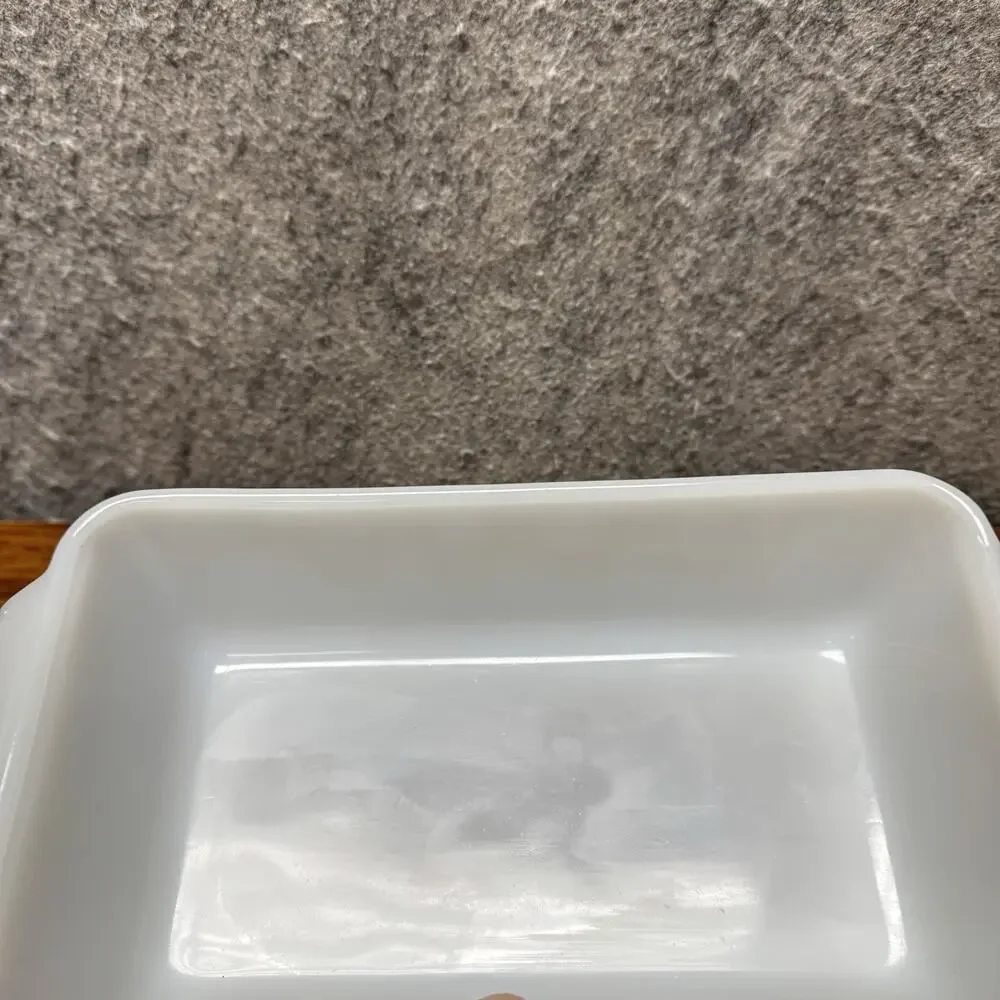 Fire King Star Glow Atomic Snowflake Loaf Pan 1.5 qt. Vintage Baking Dish